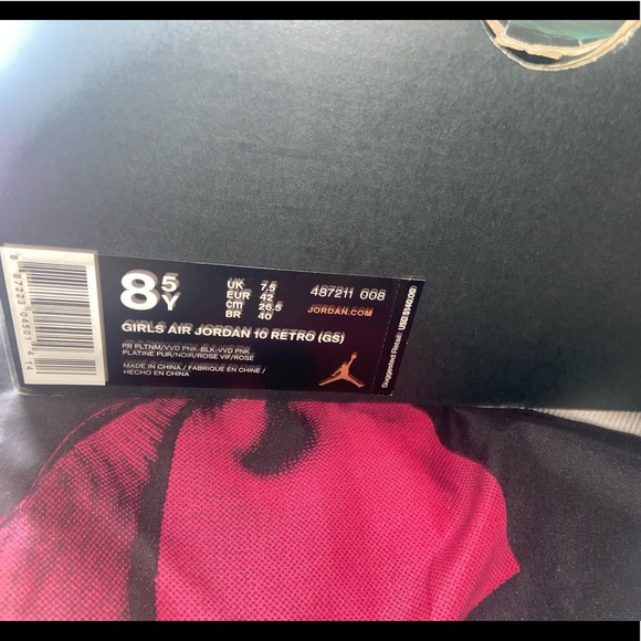 JORDAN RETRO 10 GS PINK - Picture 2 of 11